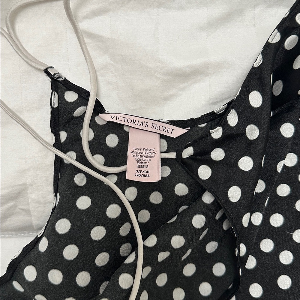 VS Polka Dot Satin PJ Set - Picture 4 of 5